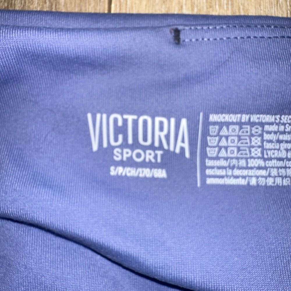 Victoria Sport Knockout‎ Women's Crop Leggings Pockets Lavender Small Preowned - Picture 4 of 8
